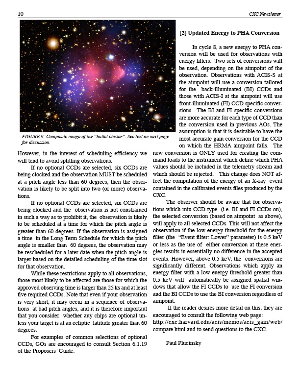 Page 10 of the Chandra Newsletter, issue 14, for text-only, please refer to ...