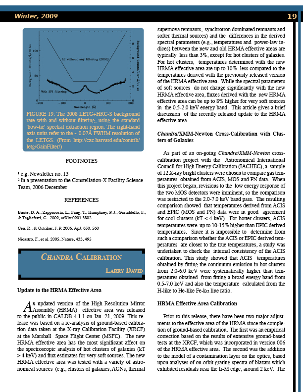 Page 19 of the Chandra Newsletter, issue 16, for text-only, please refer to http://cxc.harvard.edu/newsletters/news_16/newsletter16.html