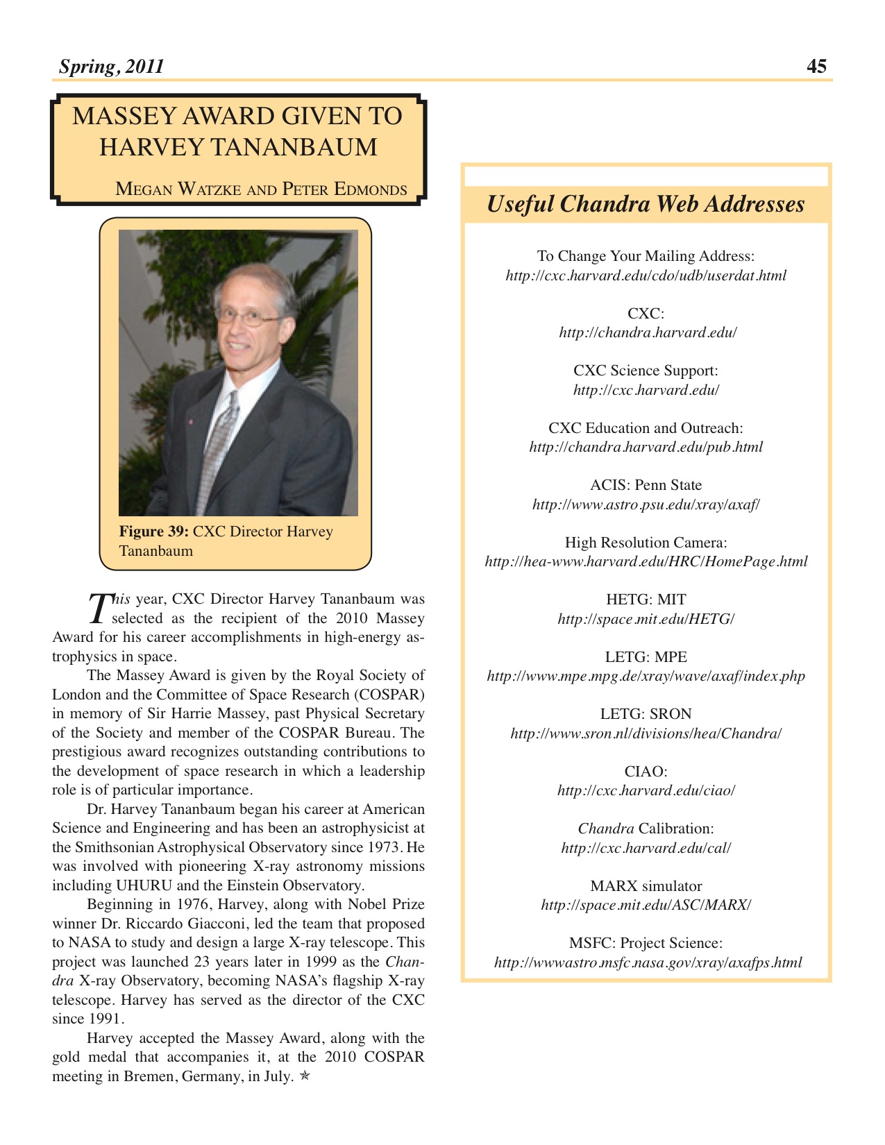 Page 45 of the Chandra Newsletter, issue 18.