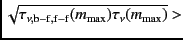 $\sqrt{\tau_{\nu,\rm
b-f,f-f}(m_{\rm max})\tau_{\nu}(m_{\rm max})} >$