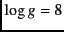 $\log g=8$