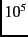 $10^5$