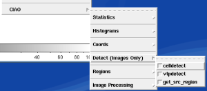 [Thumbnail image: The menu contains analysis categories such as "statistics" and "histograms".]