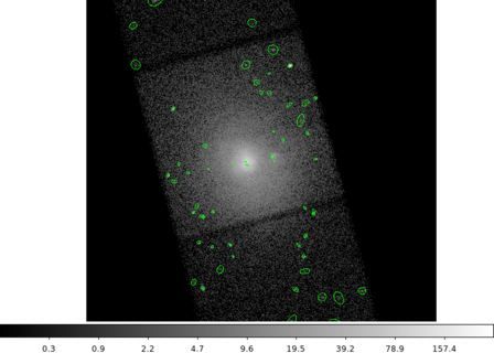 [Thumbnail image: Broad band image of Abell 2626 with wavdetect sources]