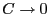 $ C \rightarrow 0$