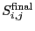 $ S_{i,j}^{\rm final}$