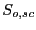 $ S_{o,sc}$