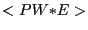 $ <PW{\ast}E>$
