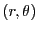 $ (r,\theta)$