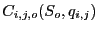 $ C_{i,j,o}(S_o,q_{i,j})$