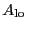 $\displaystyle A_{\rm lo}~$