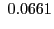 $\displaystyle ~0.0661$