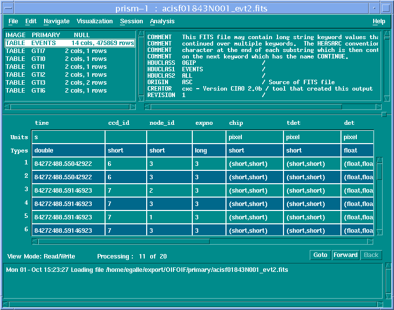 [Image 2: Prism GUI after loading an event file]