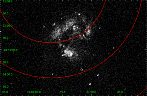 [Thumbnail image: The diffuse emission is centered on the 0.5 arcsecond radius ECF.]