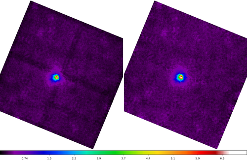 [Thumbnail image: (Right) Background image without exposure correction, and (Left) background image after exposure normalization.]