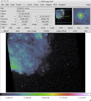 [Thumbnail image: The diffuse emission and central point source can be seen]