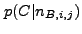 $ p(C \vert
n_{B,i,j})$