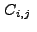 $\displaystyle C_{i,j}~$