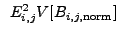 $\displaystyle ~E_{i,j}^2 V[B_{i,j,{\rm norm}}]$
