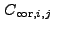 $\displaystyle C_{{\rm cor},i,j}~$
