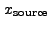 $ x_{\rm source}$