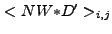 $ <NW{\ast}D'>_{i,j}$