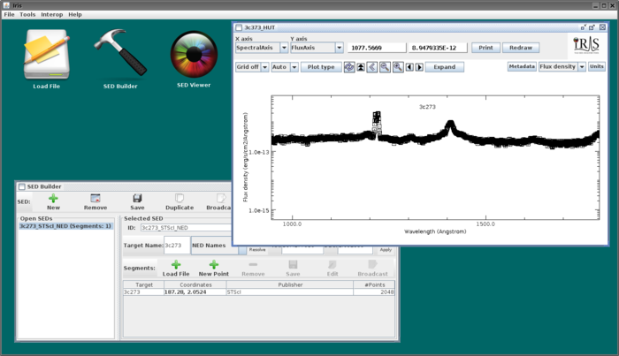 [snapshot of Iris GUI]