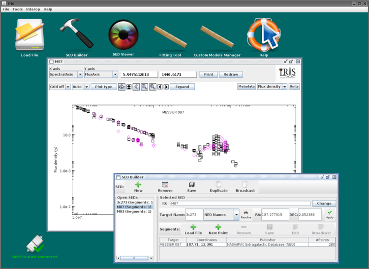 [snapshot of   SED Builder GUI]