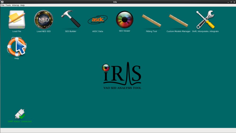snapshot of Iris GUI