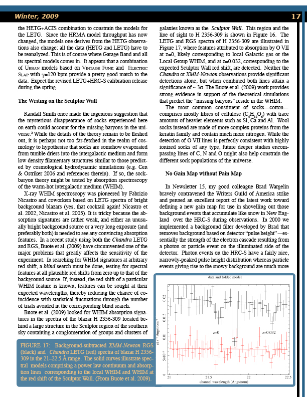 Page 17 of the Chandra Newsletter, issue 16, for text-only,
      please refer to http://cxc.harvard.edu/newsletters/news_16/newsletter16.html