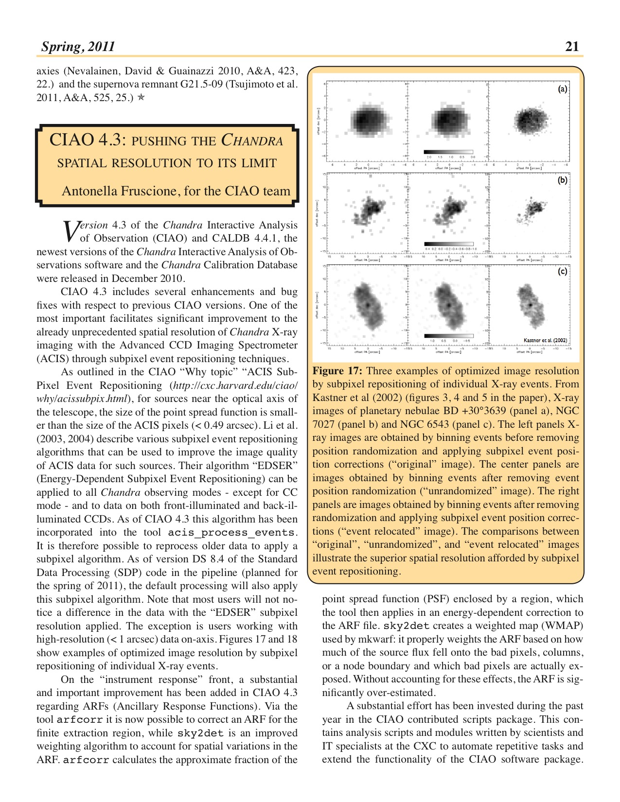 Page 21 of the Chandra Newsletter, issue 18.