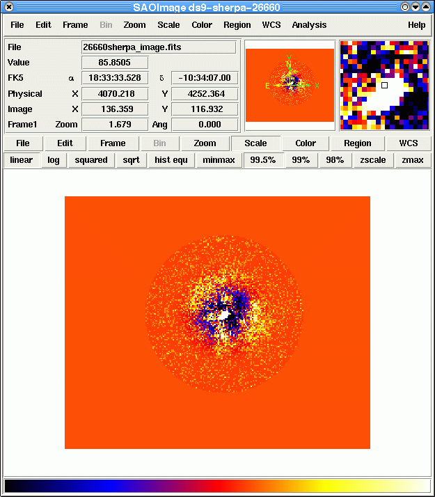 [Image 7: Residuals of the best-fit model using: g1+bgnd]