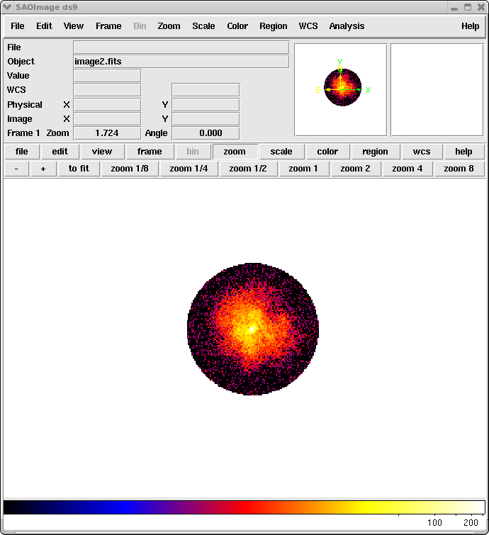 [The region outside the selected circle is no-longer displayed.]