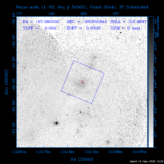 The instrument field-of-view on top of the PSPC image of the source.