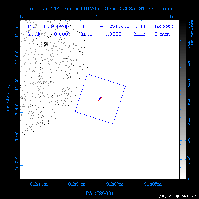 The instrument field-of-view on top of the PSPC image of the source.
